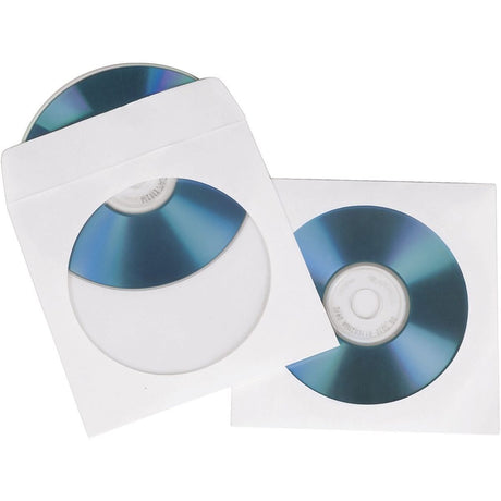 Hama CD/DVD Sleeves Paper White 50-pack