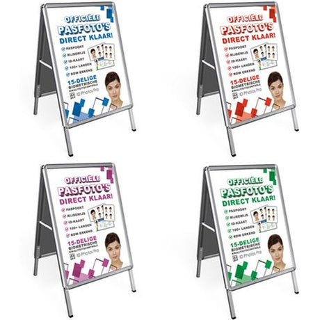 Benel Sidewalk Sign A1 w/ Passport Photo Poster On 2 Sides – 59.4 X 84 cm - image 2 of 2