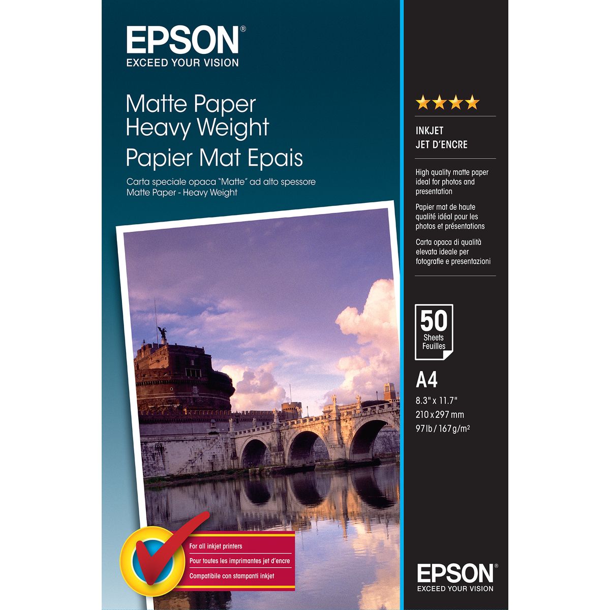 Epson S041256 Matte Paper A4 50VEL