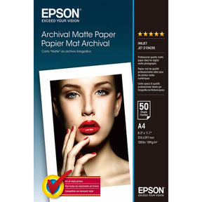 Epson Matte Archival Paper A4 50 Vel - C13S041342