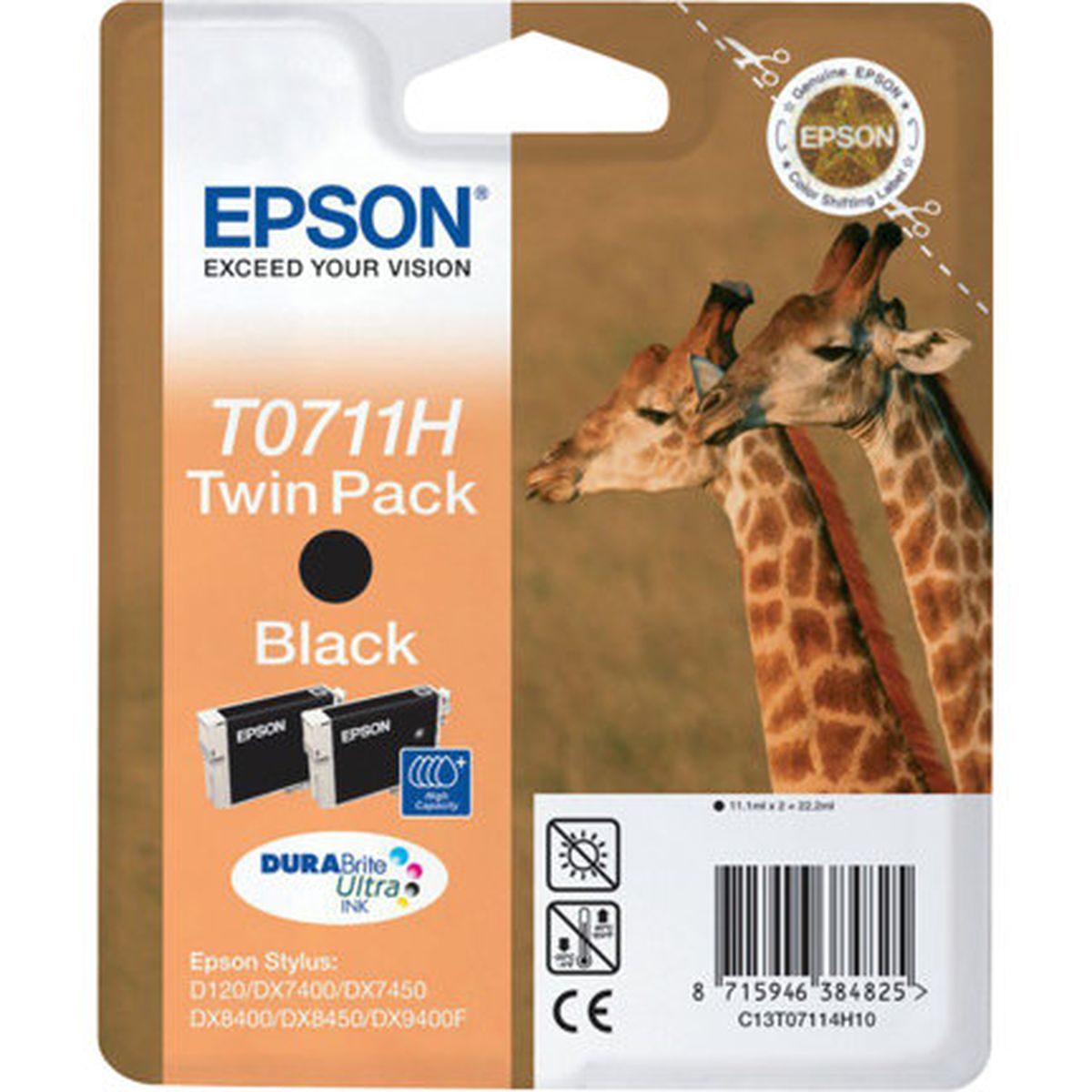 Epson T0711H Twinpack - Black