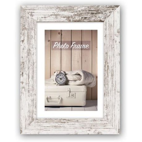 Zep Wooden Photo Frame V21686 Nelson 6 White Wash 15x20cm