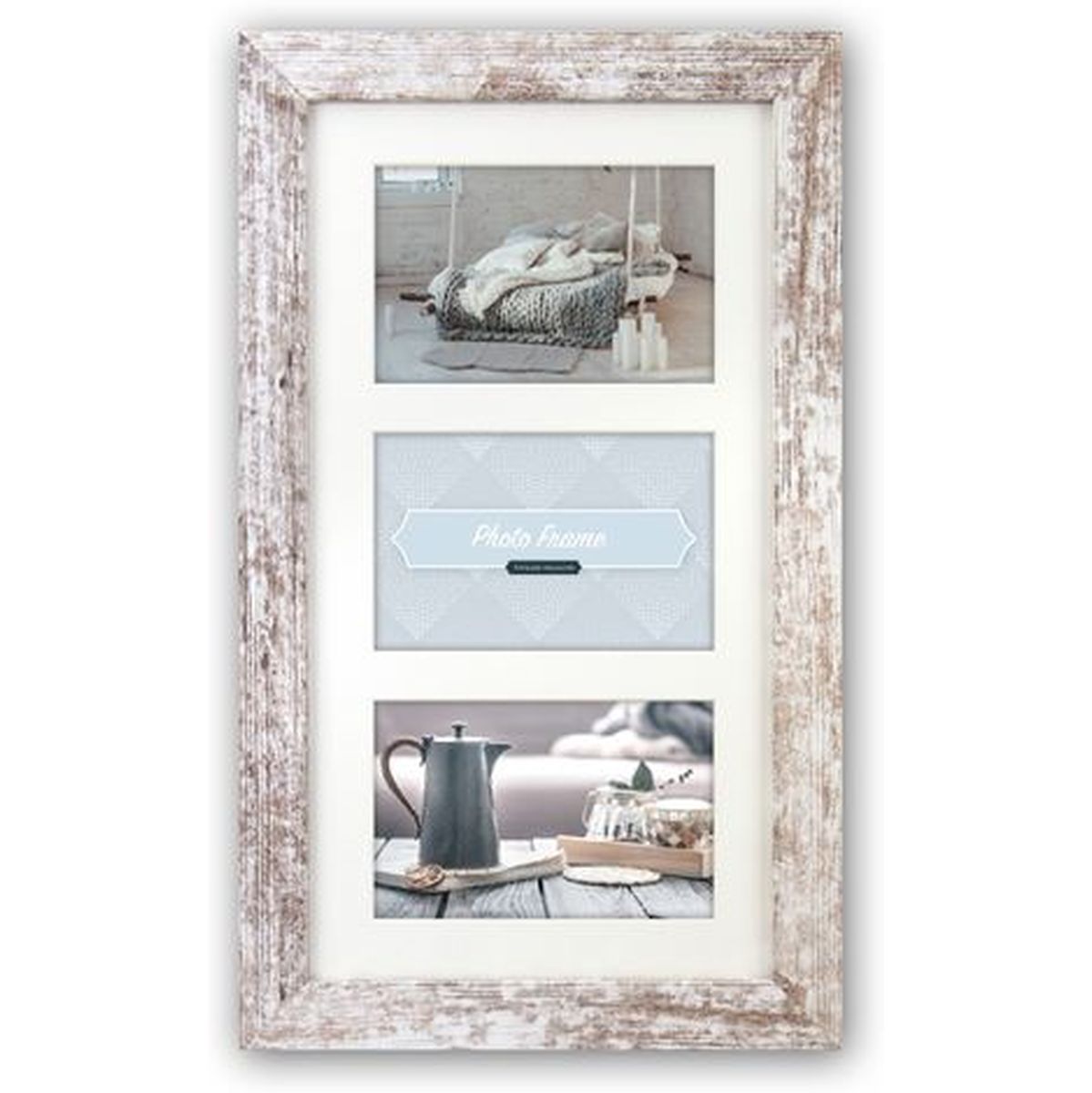 Zep Wooden Collage V23106 Nelson 6 3Q White Wash 3 Photos