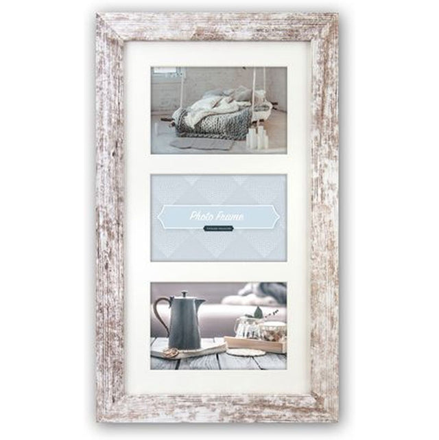 Zep Wooden Collage V23106 Nelson 6 3Q White Wash 3 Photos