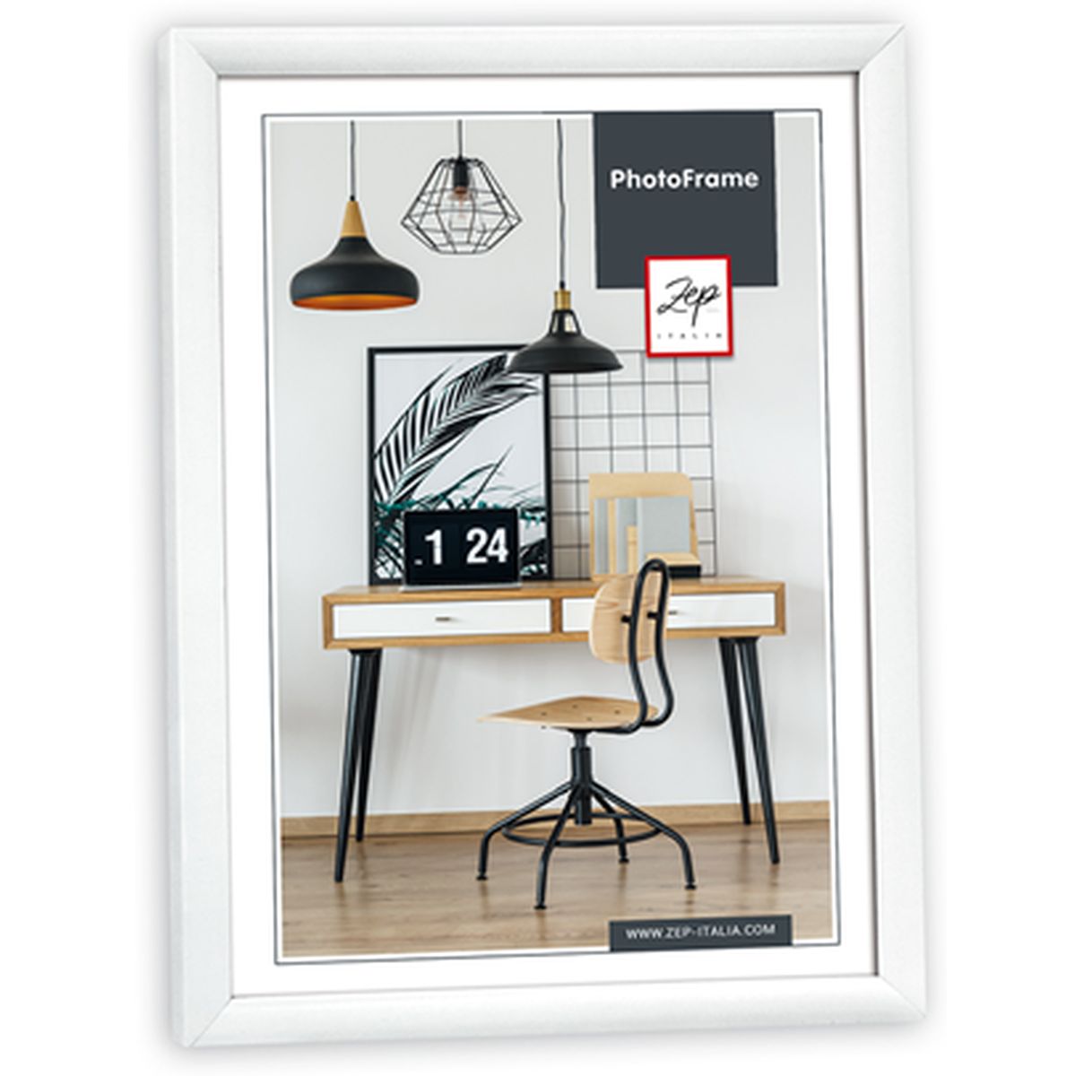 Zep Plastic Photo Frame KW3 White 15x20cm