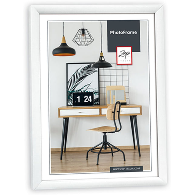Zep Plastic Photo Frame KW3 White 15x20cm