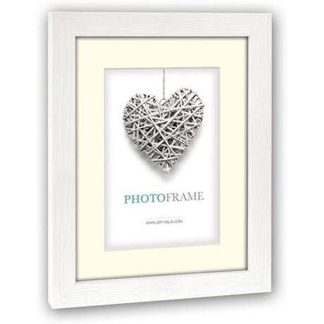 Zep Wooden Photo Frame V32234 Regent 4 White 15x20 / 20x30cm