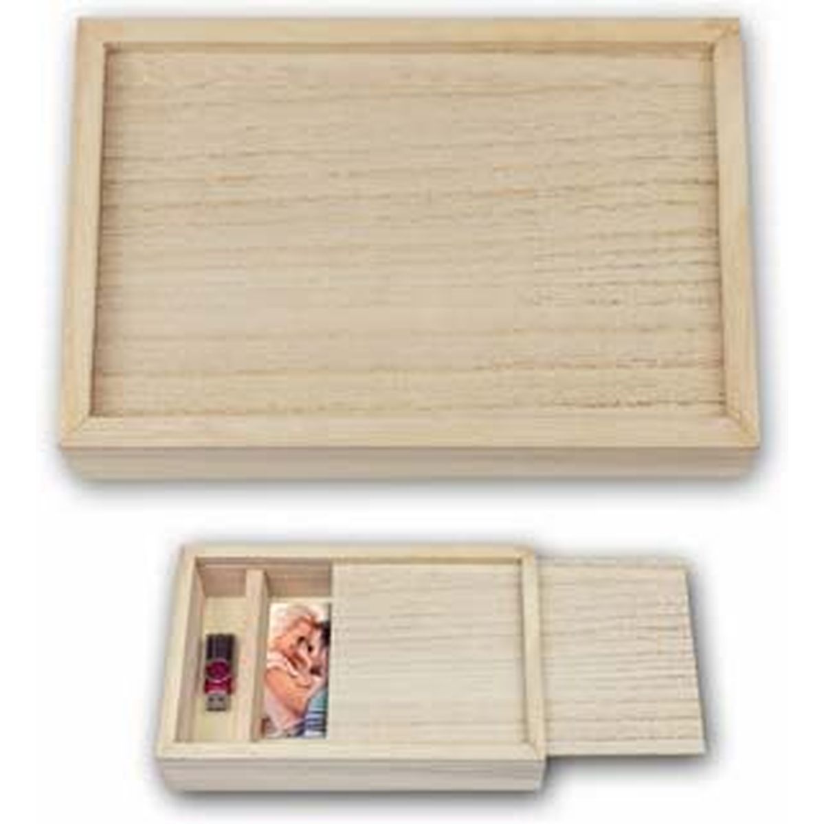 Zep Storage Box Brown USB CX7568 For Photo 15x20 cm - image 3 of 3