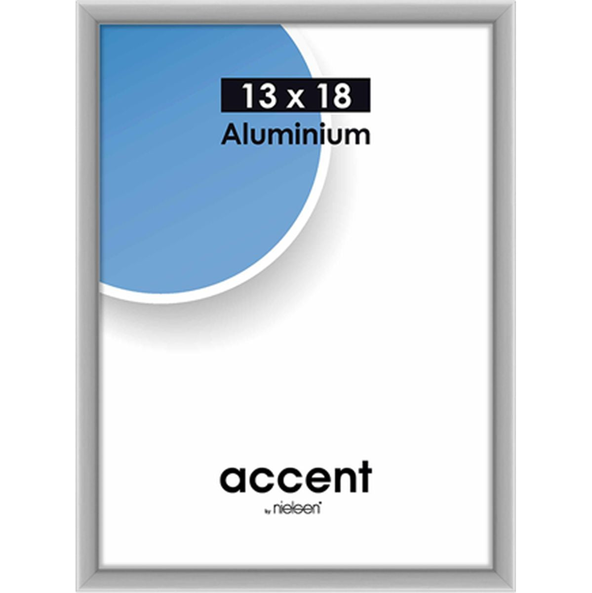 Nielsen Photo Frame 53224 Accent Mat Silver 13x18cm