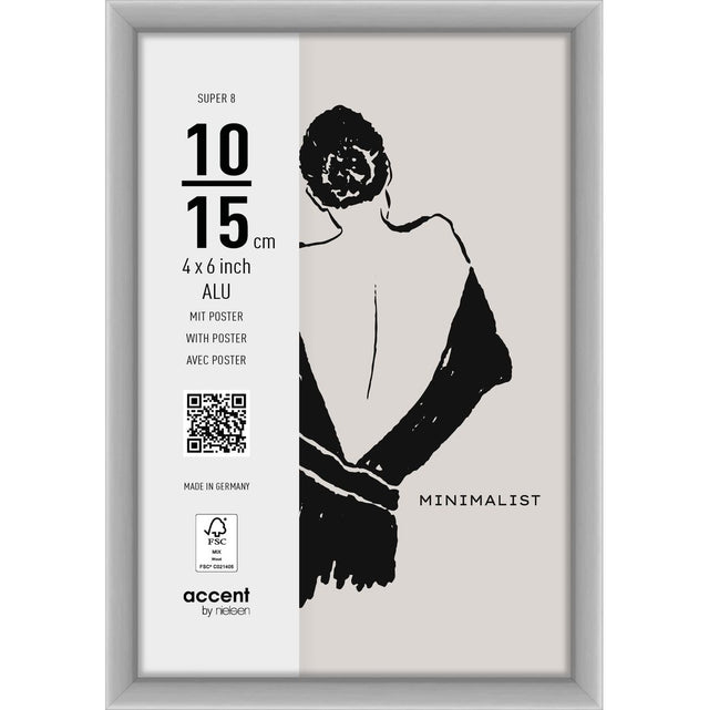 Nielsen Photo Frame 5411124 Super 8 Matt Silver 10x15 cm
