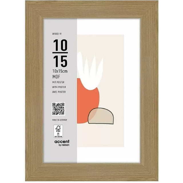 Nielsen Photo Frame 3211204 Wood 19 Natural 10x15 cm