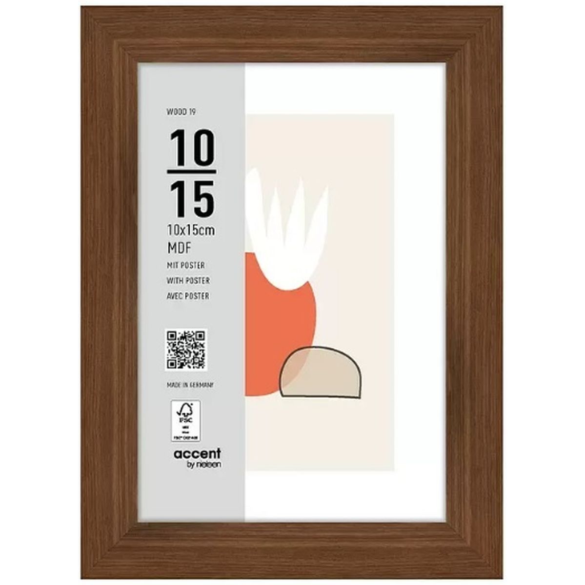 Nielsen Photo Frame 3211205 Wood 19 Walnut 10x15 cm