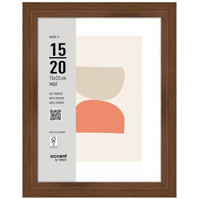 Nielsen Photo Frame 3217205 Wood 19 Walnut 15x20 cm