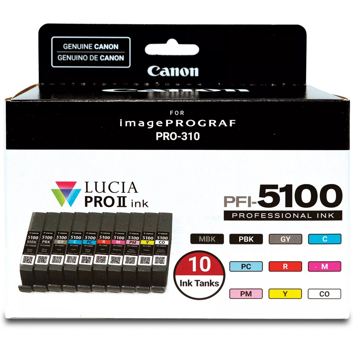 Canon PFI-5100 MBK/PBK/C/M/Y/PC/PM/R/GY/Co Mul