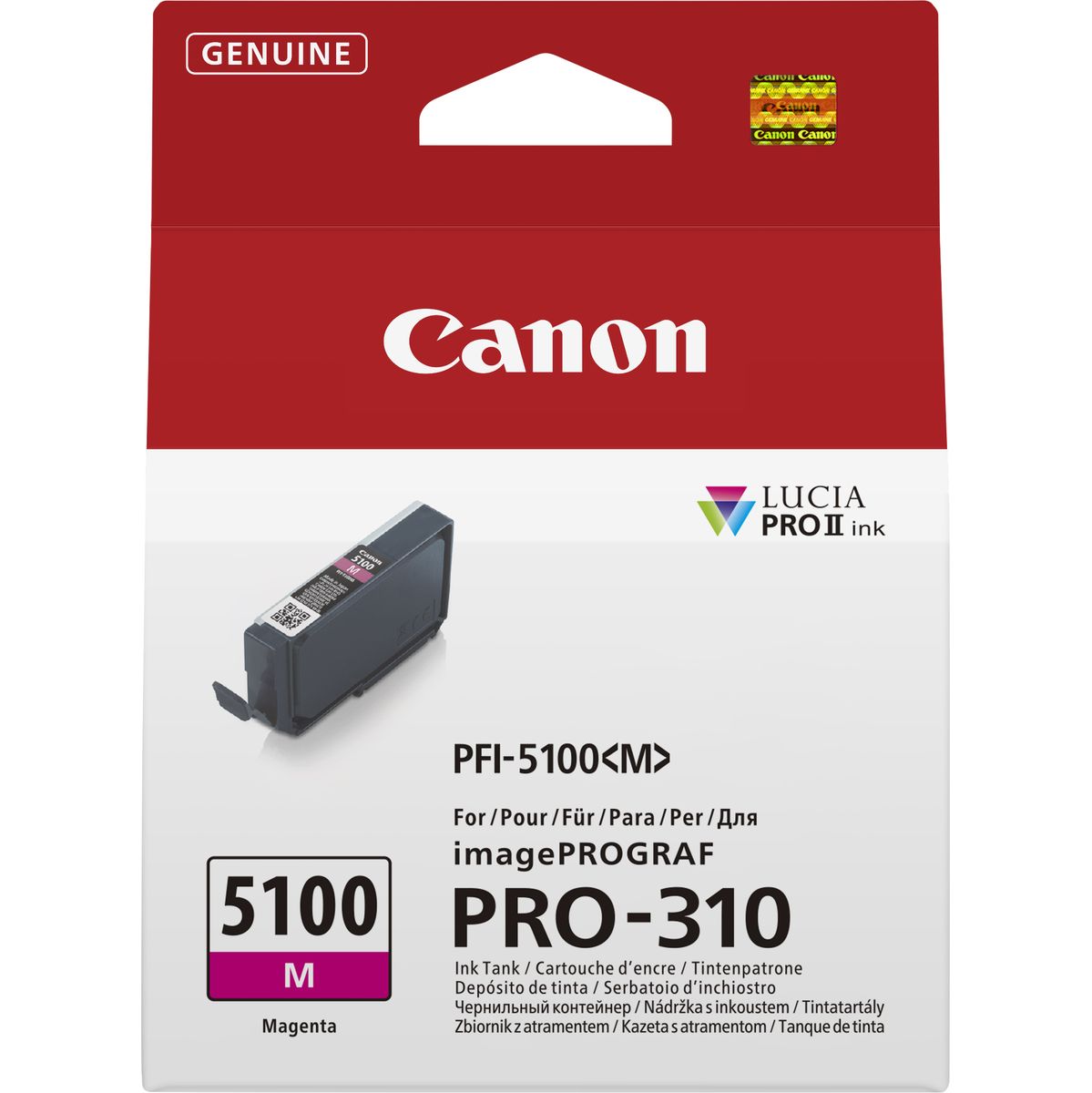 Canon Ink PFI-5100 M Eur Magenta Ink Tank