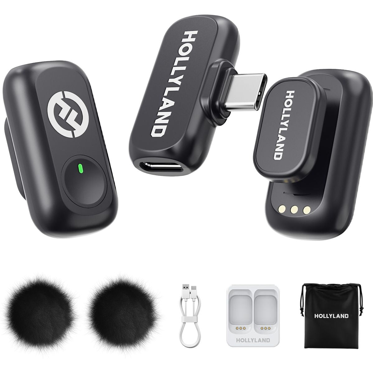 HOLLYLAND Lark A1 Mini Duo USB-C Wireless Microphone