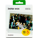 Fuji Instax Wide 50 Shot Bundle