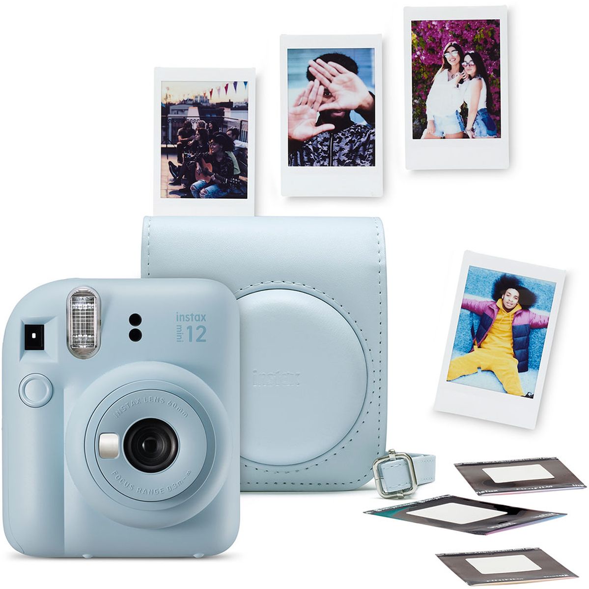 Fuji Instax Mini 12 Pastel Blue Peak Bundel 2023