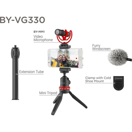 Boya BY-VG330 Vlogging Kit w/ BY-MM1 And Smartphone Holder - image 5 of 5