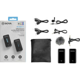 Boya Wireless Microphone 2.4 GHz 1 Transmitter 1 Receiver