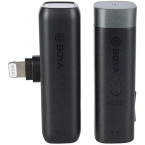 Boya BY-WM3D Wireless Mic w/ LGHTNG +3.5mm TRS/TRRS Adapters