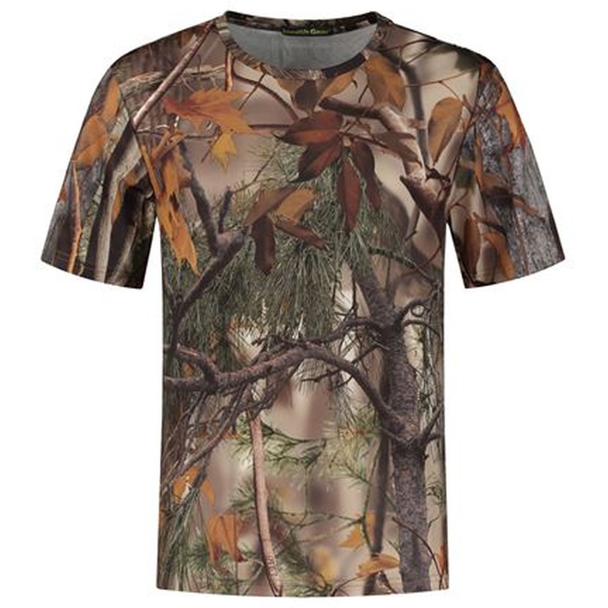 Stealth Gear T-Shirt Short Sleeve Camo Forest Print Size XXL