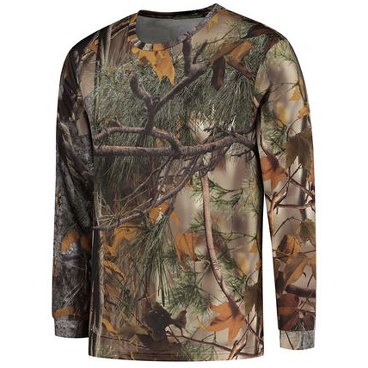 Stealth Gear T-Shirt Long Sleeve Camo Forest Print Size L