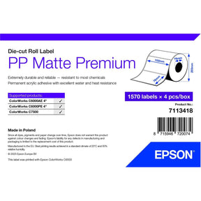 Epson PP Matte Label Prem Die-Cut Roll 102X76m