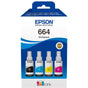 Epson EcoTank 664 4 Black Yellow Cyan Magenta Original Ink Tank