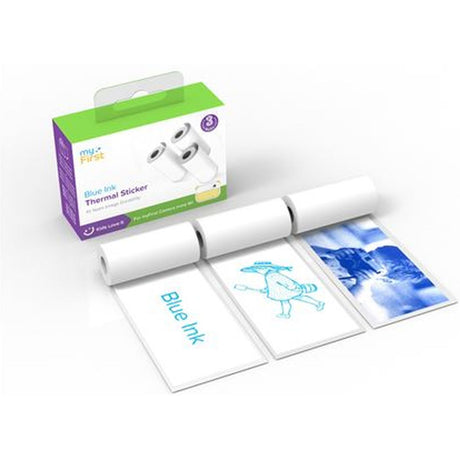 myFirst Thermal Sticker White Blue Ink
