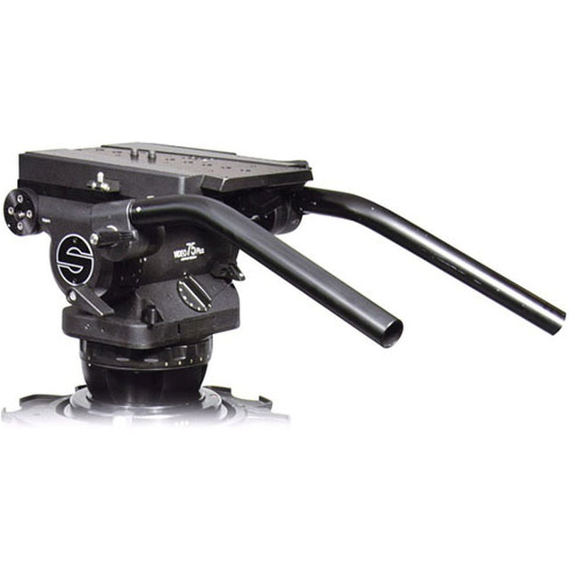Sachtler 7595 System 75 Plus 75 Plus Studio Fluid Head + Tripod Ob 2000 + Dolly