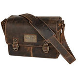 Gillis London TRFLGR Leather Photo Shoulder Bag Vint BRWN