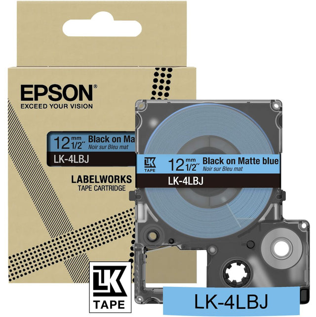 Epson Matte Blue/Black 12mm LK-4LBJ