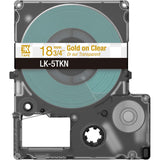 Epson Metallic Clear/Gold 18mm LK-5TKN