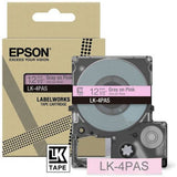 Epson Soft Pink/Grey 12mm LK-4PAS