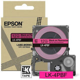 Epson Fluorescent Pink/Black 12mm LK-4PBF