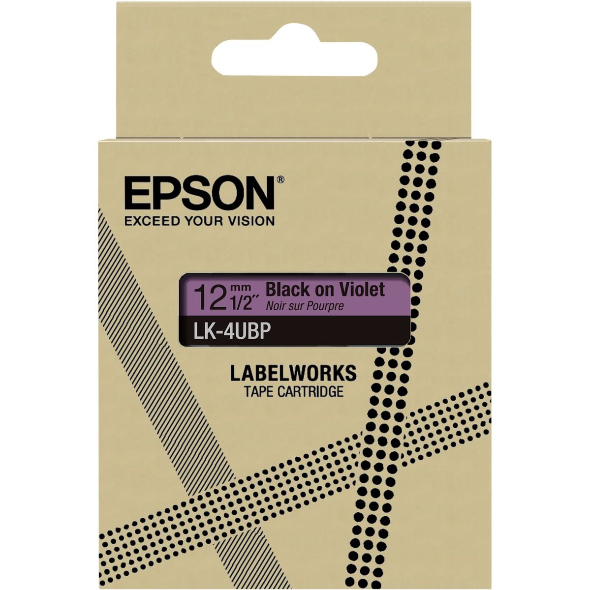Epson Purple/Black 12mm LK-4UBP - image 2 of 2