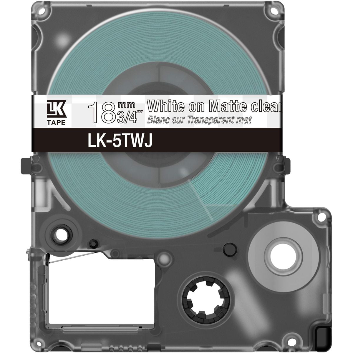 Epson Matte Clear/White 18mm LK-5TWJ