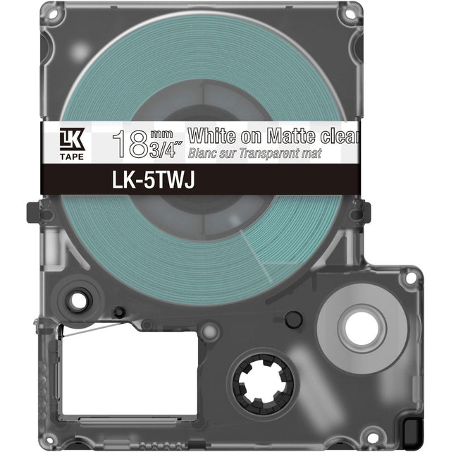 Epson Matte Clear/White 18mm LK-5TWJ
