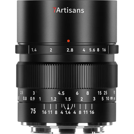 7Artisans 75mm f/1.4 - FullFrame - L-Mount - Black