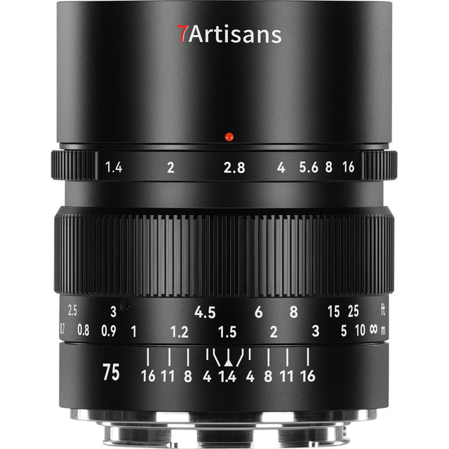 7Artisans 75mm f/1.4 - FullFrame - Canon RF-Mount - Black