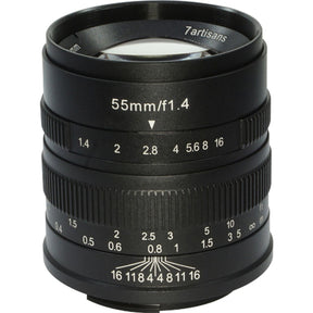 7Artisans 55mm f/1.4 - APS-C - Fujifilm X-Mount - Black