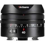 7Artisans AF40mm f/2.5 - Sony E Mount - FullFrame - Black