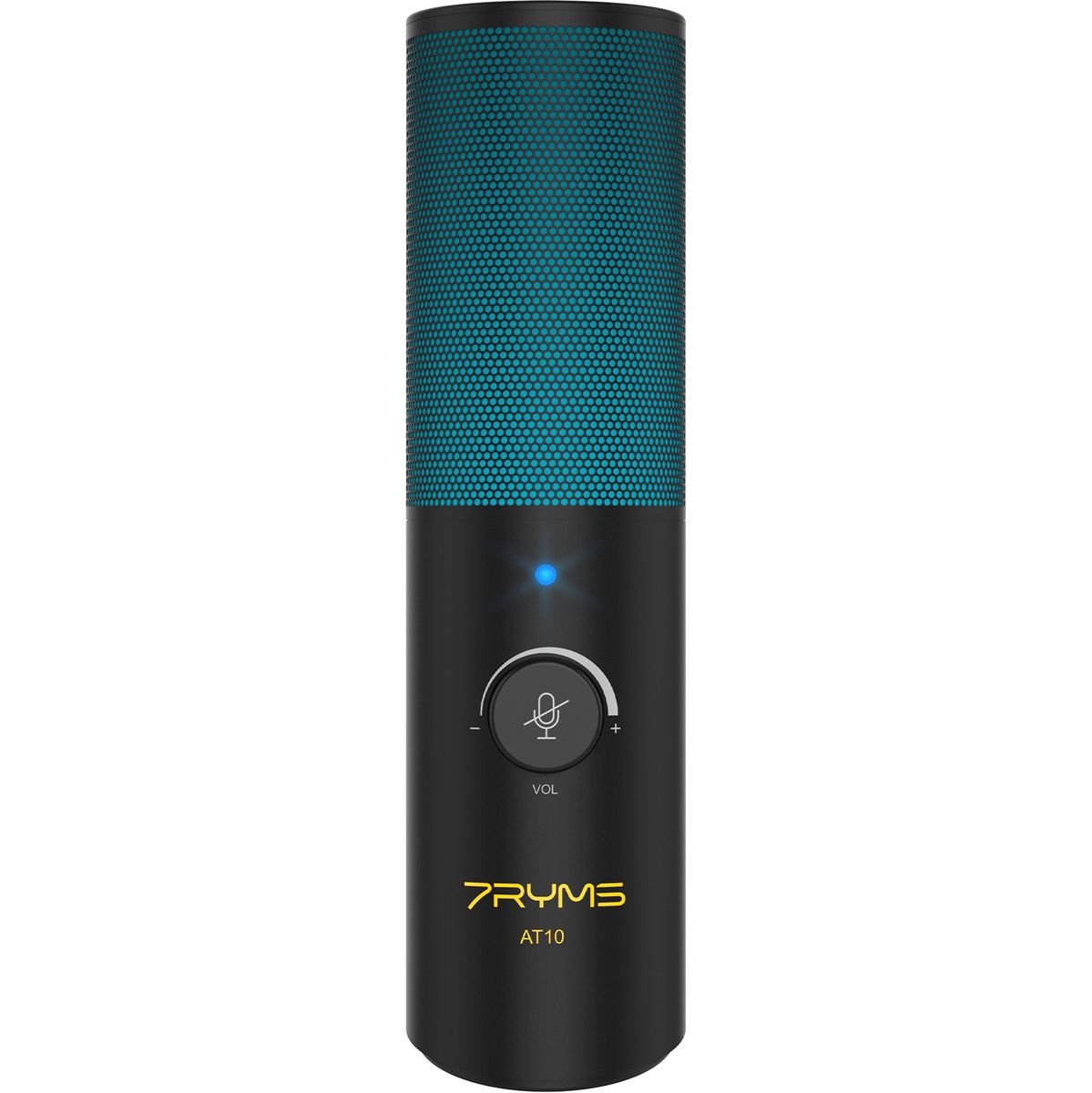 7Ryms AT10 USB Microphone w/ RGB Black