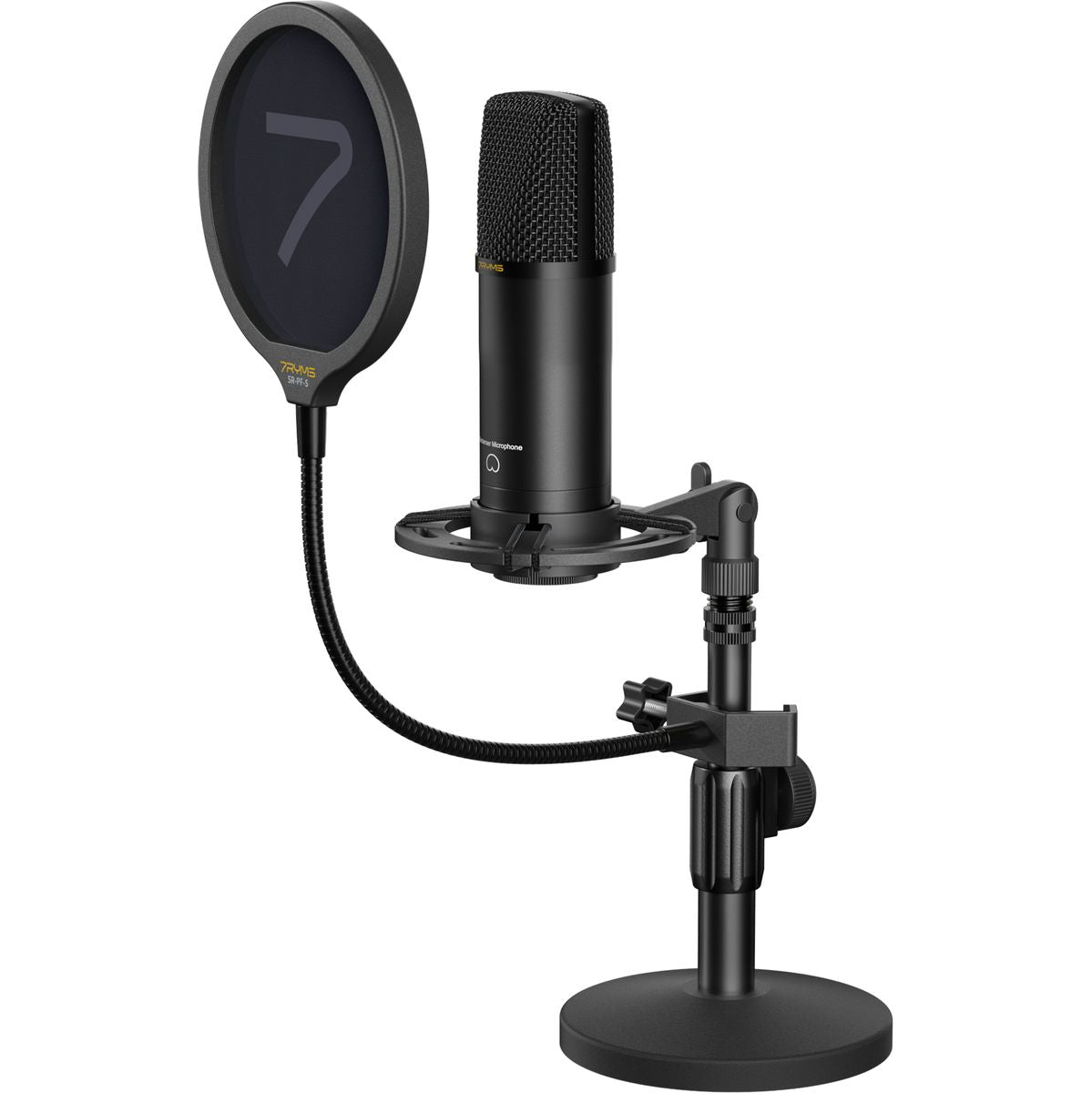 7Ryms AX100D XLR Condenser Microphone Kit w/ Desktop Stand