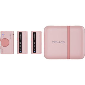 7Ryms iRay DW10 Wireless Microphone 2 Transmitters + Case Pink