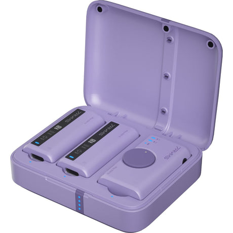 7Ryms iRay DW10 Wireless Microphone 2 Transmitters + Case Purple - image 2 of 2