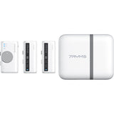 7Ryms iRay DW10 Wireless Microphone 2 Transmitters + Case White
