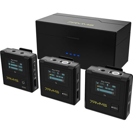 7Ryms iRay DW30 Wireless Microphone Set w/ internal Recorder