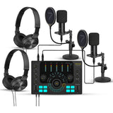 7Ryms Podcast Kit Duo - Caster 2X Microphone 2X Headphone - image 2 of 2